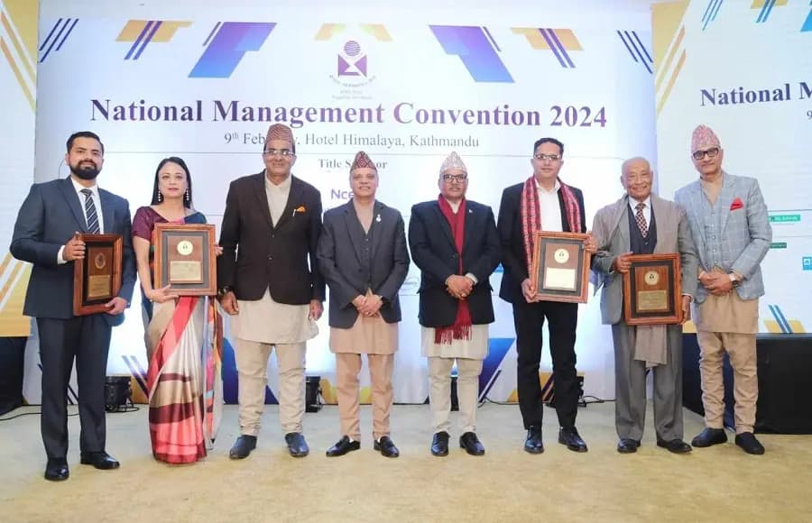 Manoj Paudel bags 'Youth Icon Recognition Award 2023' by MAN